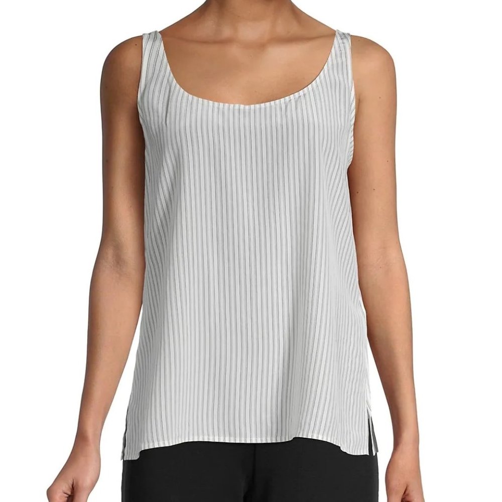 Striped Silk Tank Top from Eileen Fisher